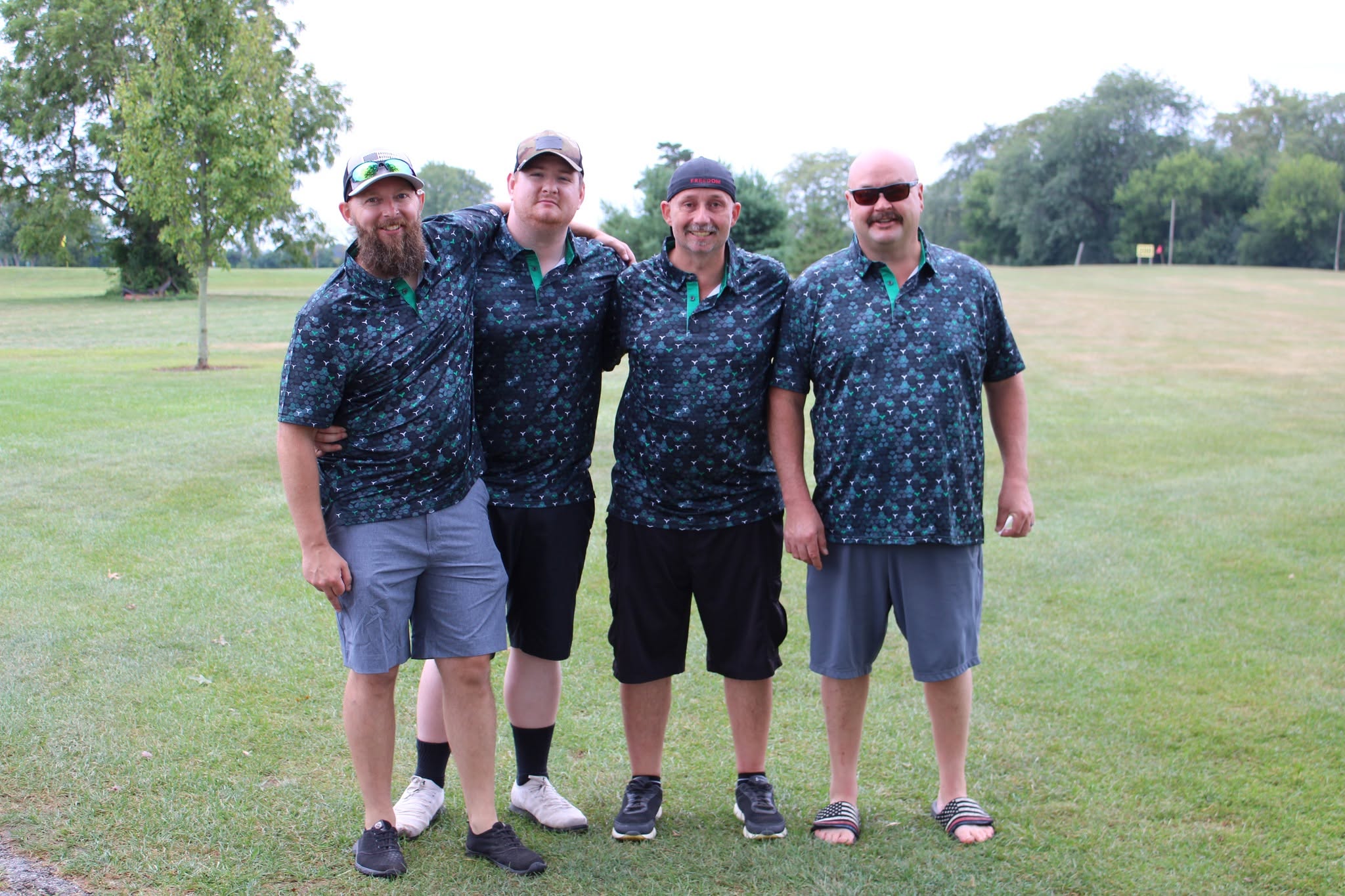 Golfer Crandall at the Merle Trumbull Golf Outing