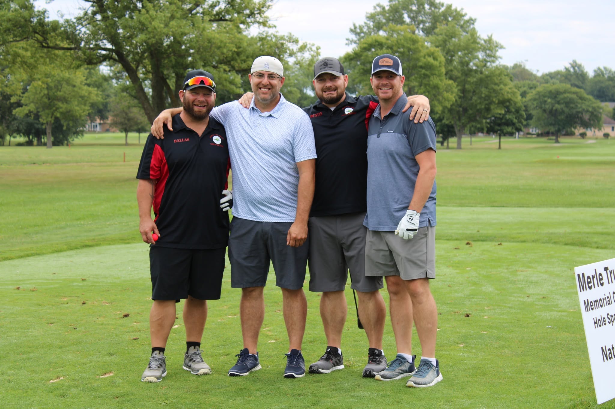 Golfer Dallas at the Merle Trumbull Golf Outing