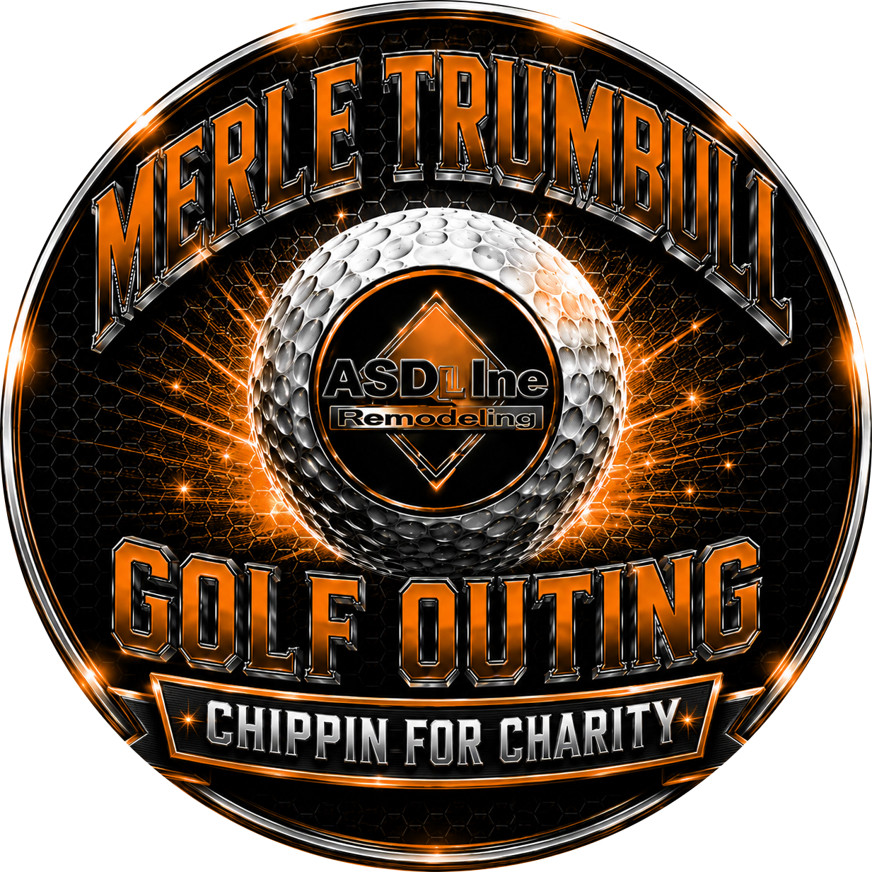 Merle Trumbull Golf Outing — Chippin for Charity logo
